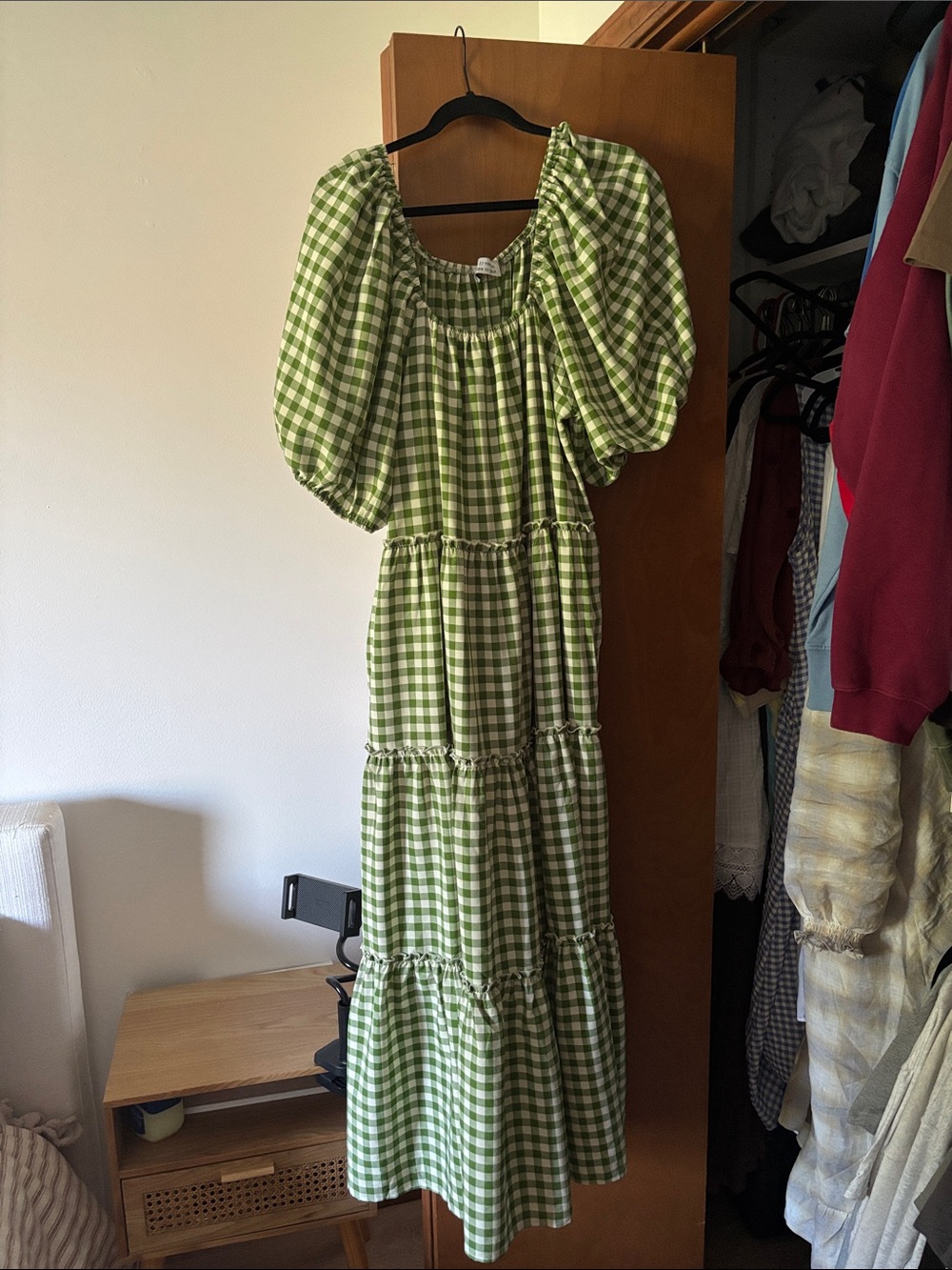 Shop Zoco Green Gingham Daymaker Dress